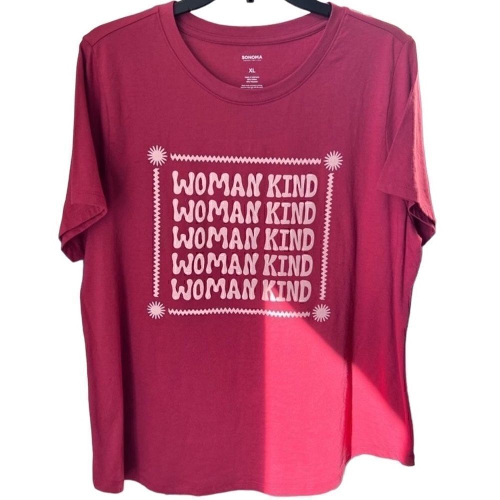 (NWT) Sonoma women’s history month graphic tee shirt, red, size XL